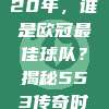 回顾过去20年，谁是欧冠最佳球队？揭秘553传奇时刻