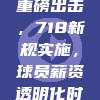 英超联盟重磅出击，718新规实施，球员薪资透明化时代来临📊