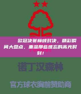 🌠 欧冠决赛巅峰对决，精彩瞬间大盘点，重温那些难忘的高光时刻！