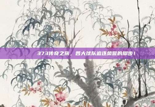 🎖️ 373传奇之旅，各大球队追逐荣誉的脚步！